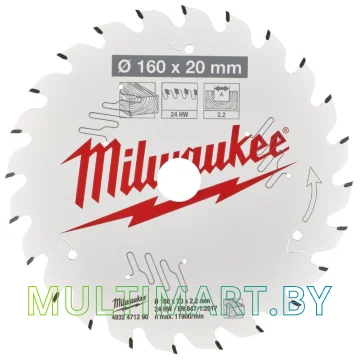 Пильный диск Milwaukee 4932471290
